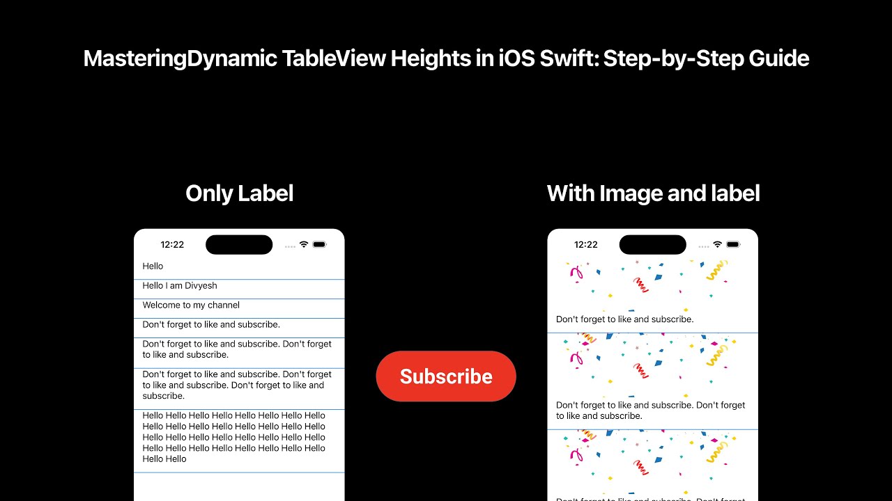 Mastering Dynamic TableView Heights in iOS Swift: Step-by-Step Guide