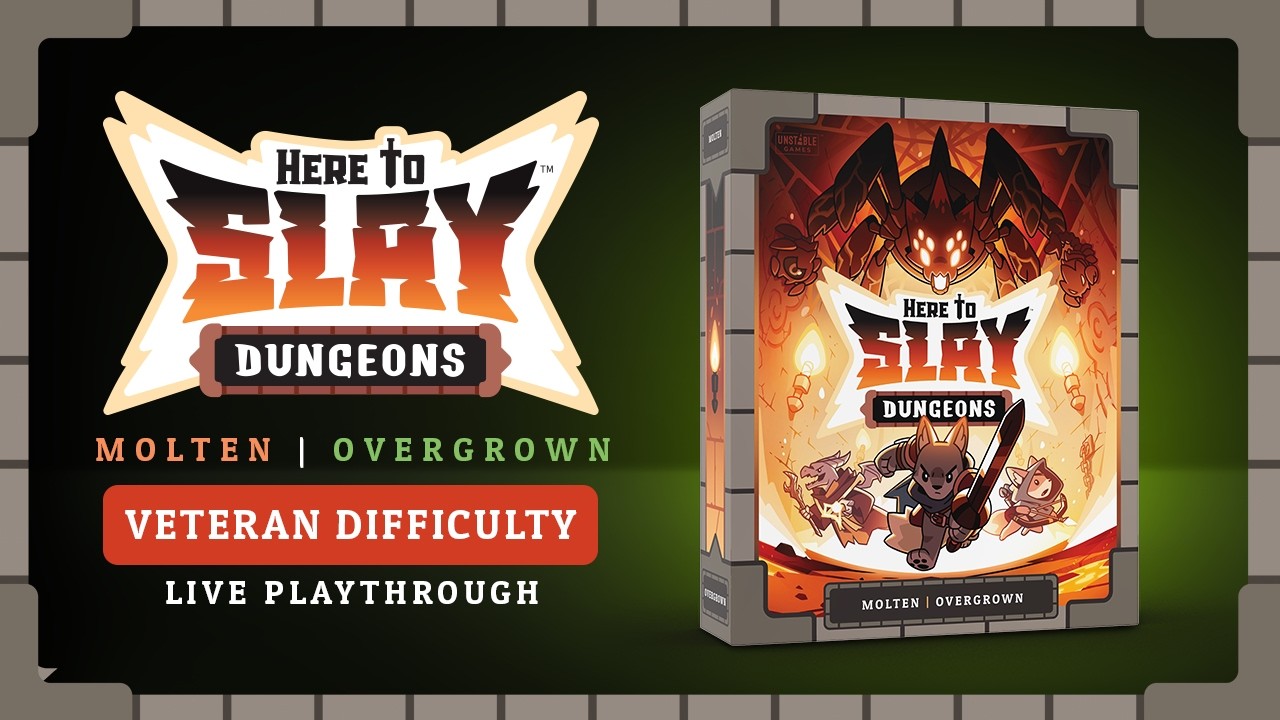 Here to Slay DUNGEONS Live Playthrough in Veteran Difficulty | Live Now on Gamefound