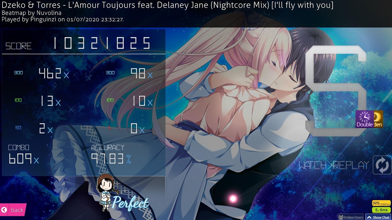 Pinguinzi | Dzeko & Torres - L'Amour Toujours [I'll fly with you] +HDDT FC 97.83% (#4 502pp)