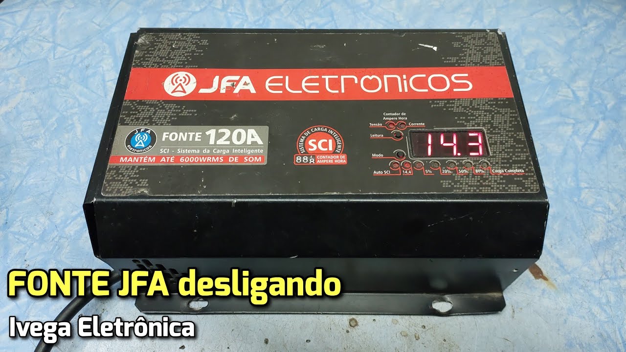 Fonte JFA120A, desligando, an&aacute;lise do defeito.