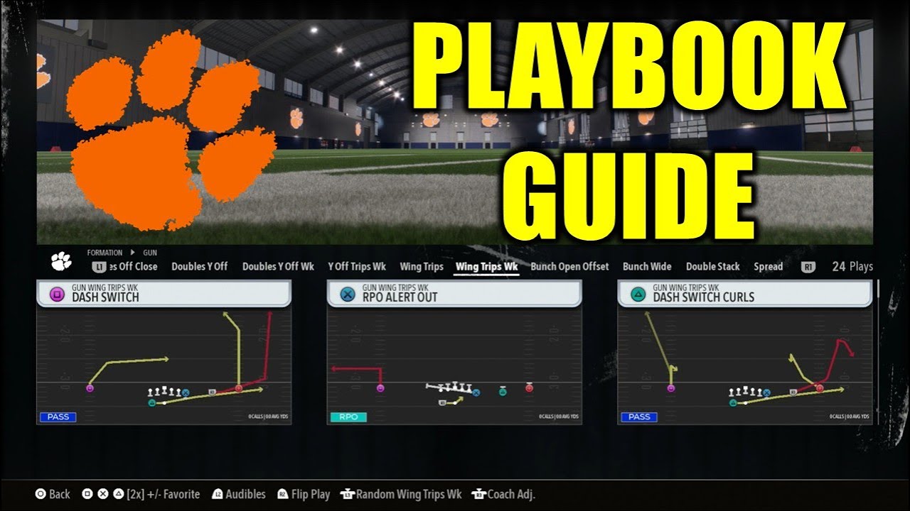 Clemson Air Raid Playbook Guide - College Football 26