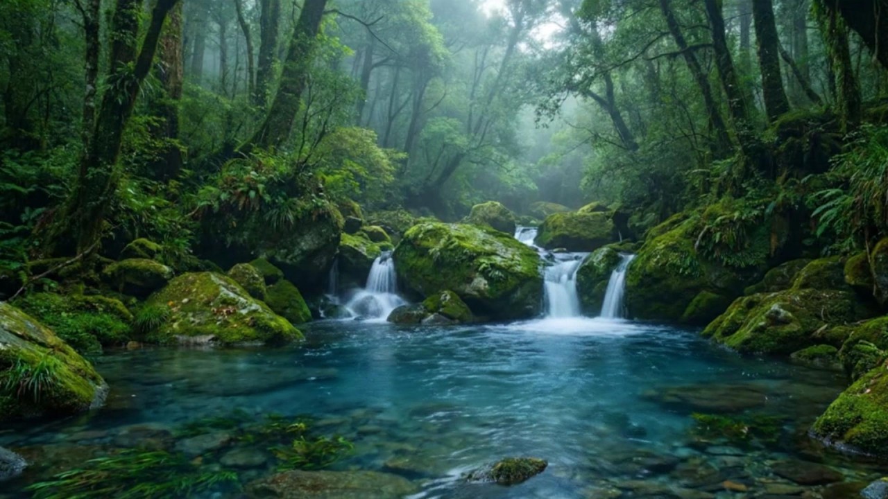 Relaxing River and Birds Sounds for Deep Sleep | Peaceful Nature Ambience