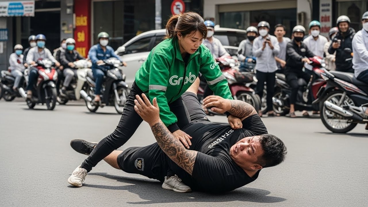 Giang Hồ Săm trổ Hống Hách Coi Thường, Cô Gái Lái Xe Ôm  Nhưng Chỉ 1 Cú Đấm Khiến Hắn Chết Điếng