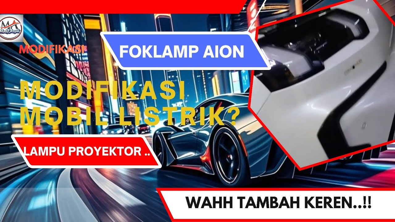 PASANG FOKLAMP MINI PROJI, MOBIL AION.. TANPA MERUSAK BEMPER.. RAPI DAN AMAN..