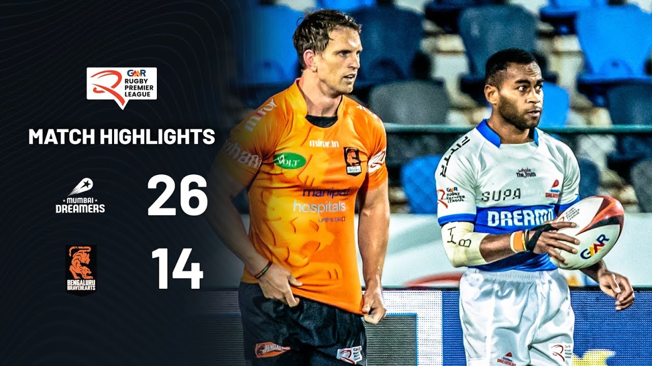 Match 30 Highlights | Mumbai Dreamers vs Bengaluru Bravehearts | GMR Rugby Premier League