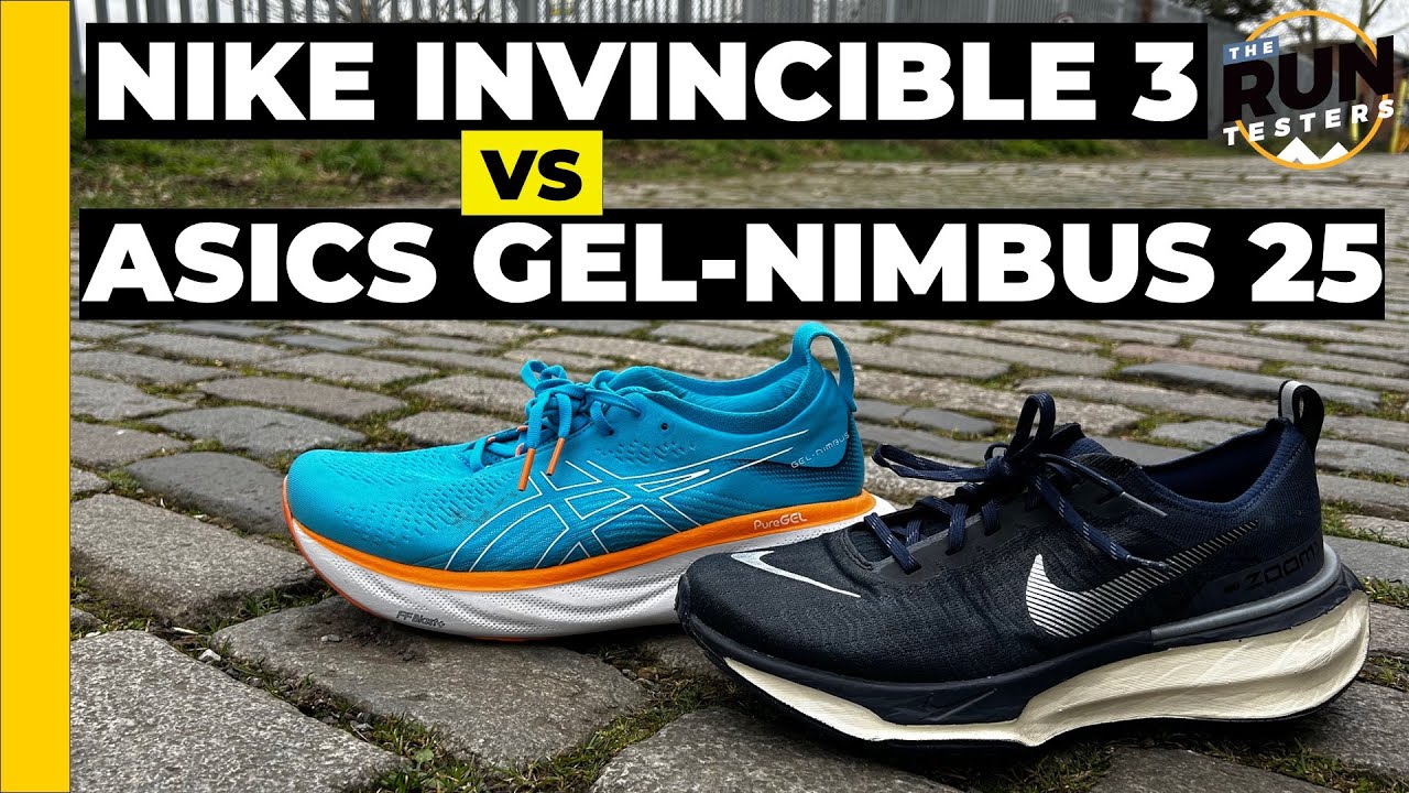 Nike Invincible 3 vs Asics Gel Nimbus 25: Which is the best running shoe for easy runs