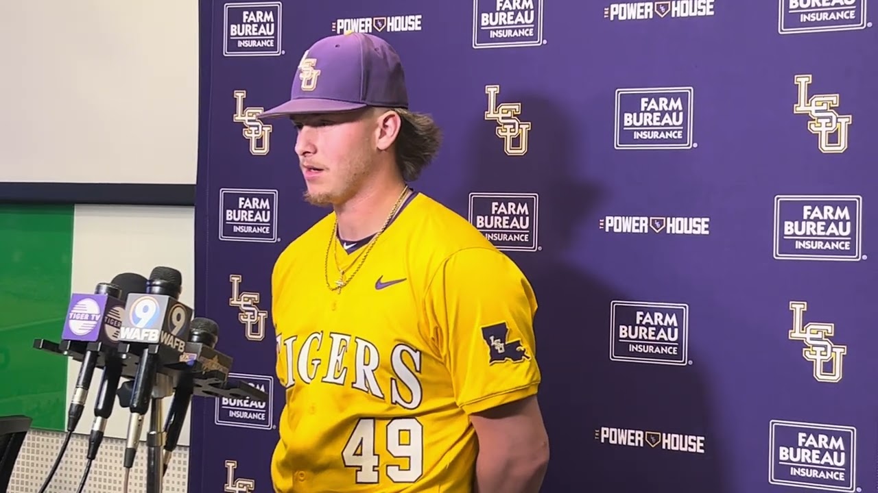 LSU pitcher Javen Coleman VMI postgame interview