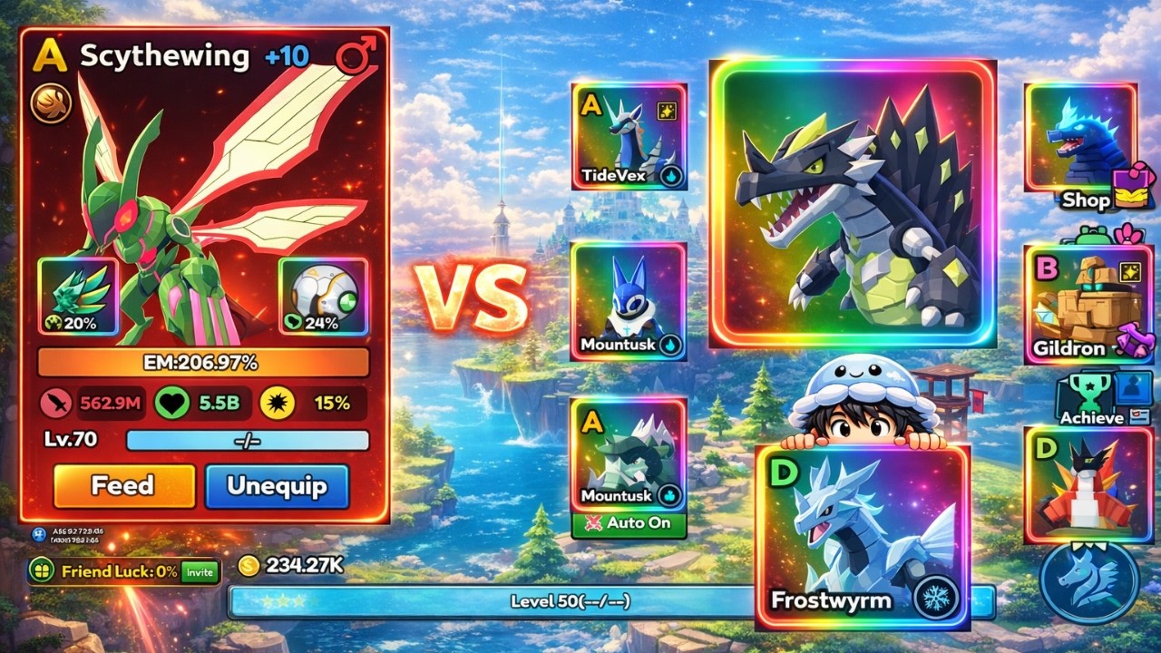 SCYTHEWING vs EVERYBOSS!!! [Catch a Monster]