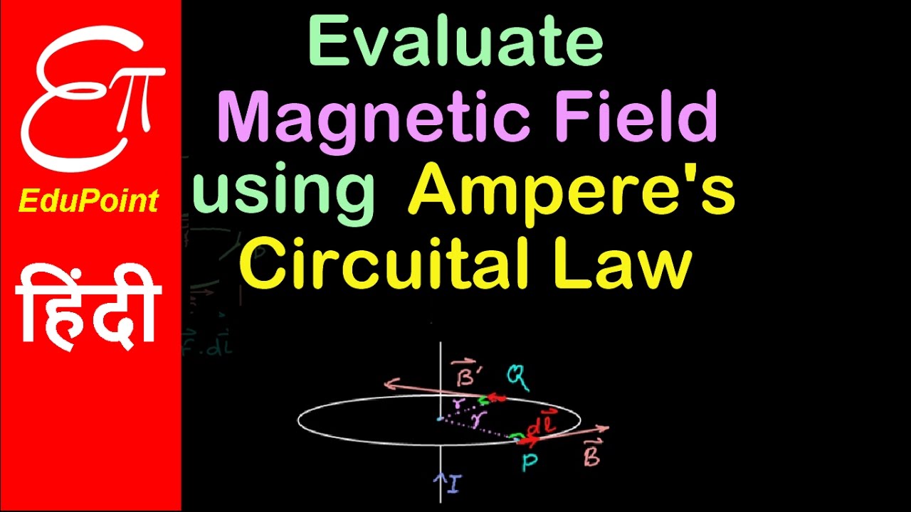 Magnetic Field using Ampere's Circuital Law | in HINDI | EduPoint