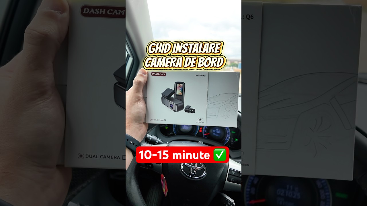 Cat de rapid se instalează o cameră de bord pe mașină? ✅