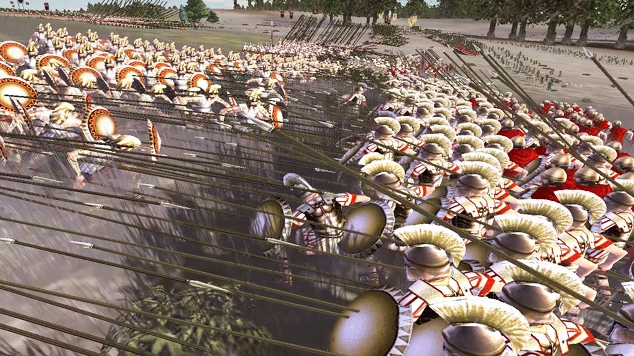 A MASSIVE BATTLE OF PIKES! - 2v2v2v2 - Rome: Total War Online Battle