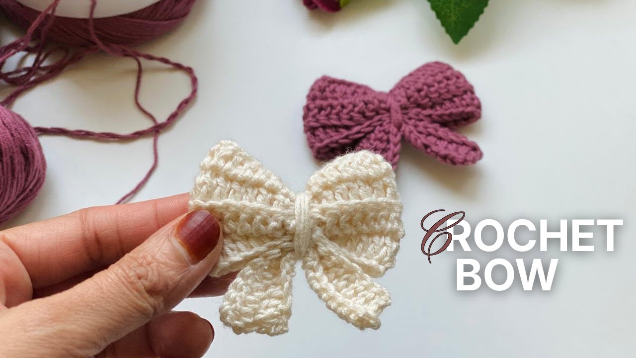 Crochet Bow tutorial |cute and beautiful bow✨ | Skafos Life