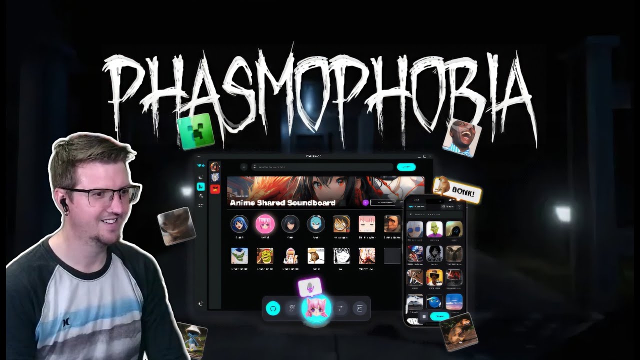 Троллинг случайных людей с помощью звуковой панели в Phasmophobia