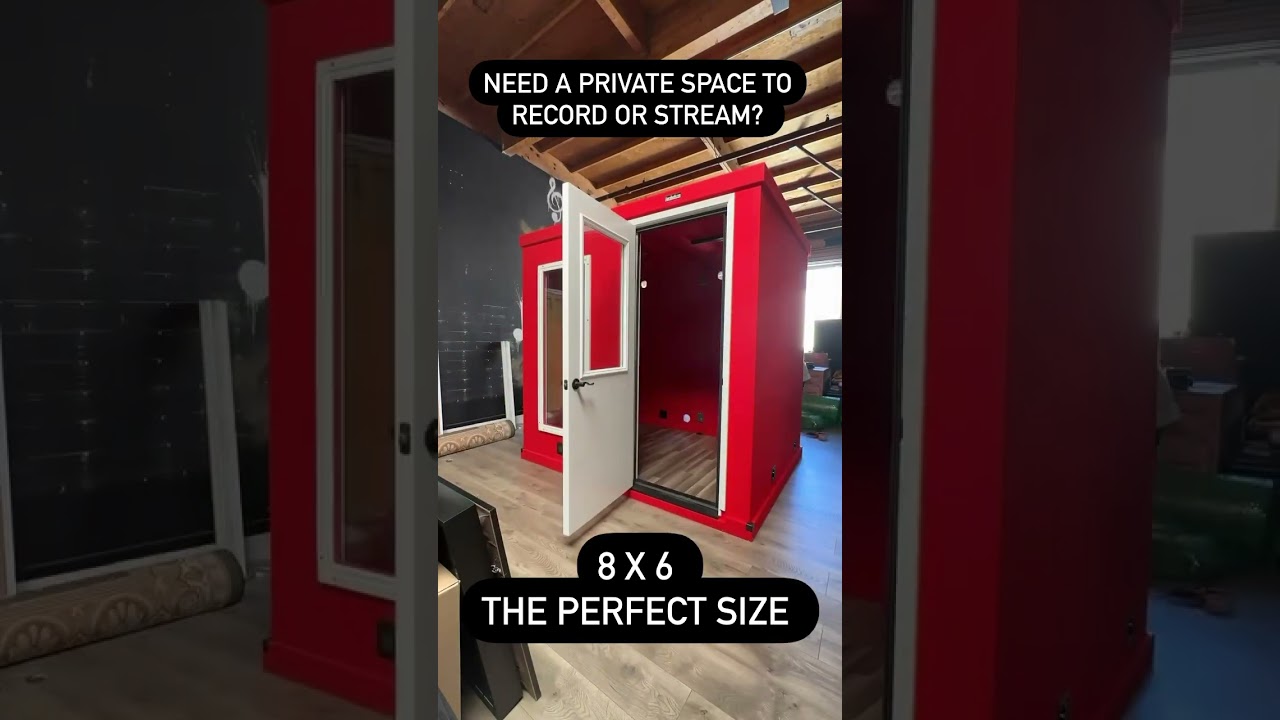 Private space to record or stream 😍 #twitch #twitchstreamer #streamer #music #podcast #studio #booth