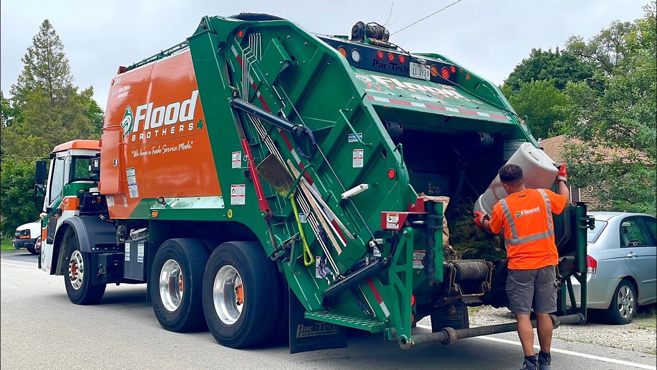 Brand New Flood Brothers Mack LR Pac-Tech Rear Loader Garbage Truck
