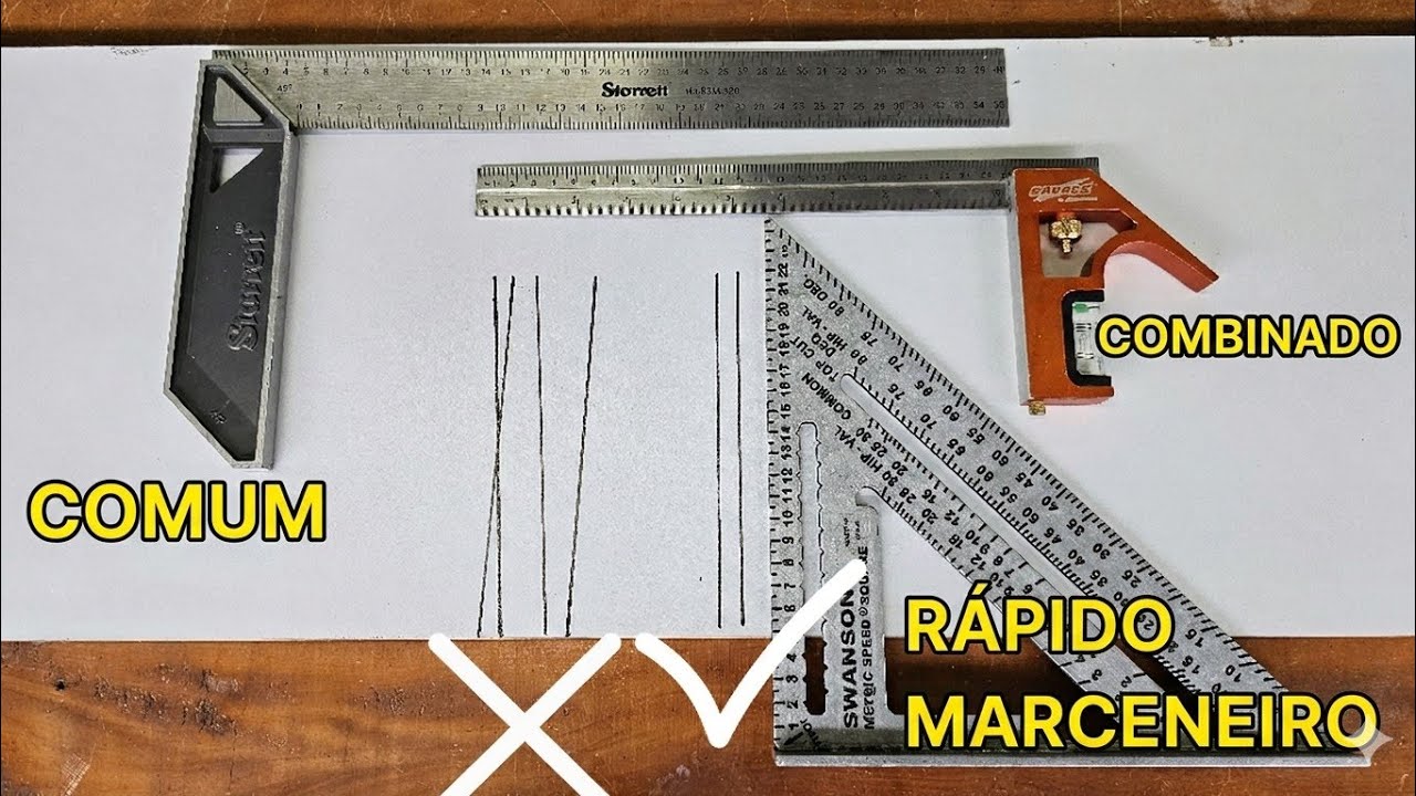 ​Seu Esquadro está MENTINDO? Como testar e CONSERTAR qualquer esquadro!