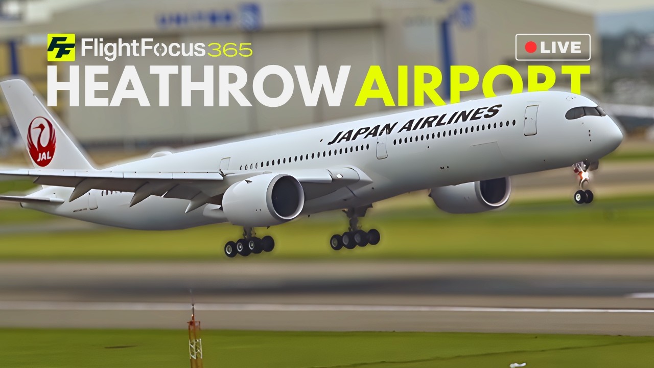 Heathrow Airport Live - WINDY Wednesday 15th April 2026