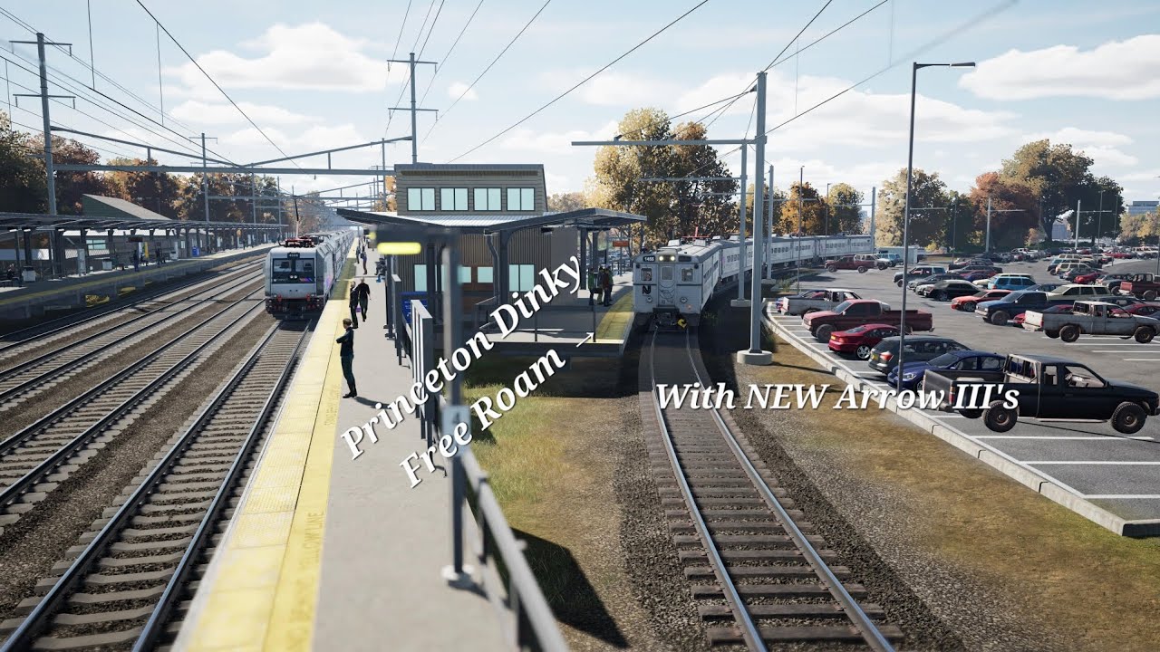 Princeton Dinky Railfanning in Train Sim World 6 @ Princeton Junction | With NEW Arrow III's!!