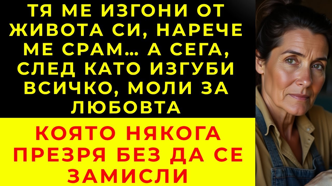 Дъщеря ми се срамуваше от мен... Днес тя моли за любовта, която захвърли