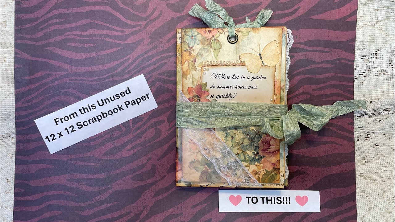 Flip-Through - 12x12 Scrapbook Paper You Don’t Like?  Turn It into This Gorgeous Folio!
