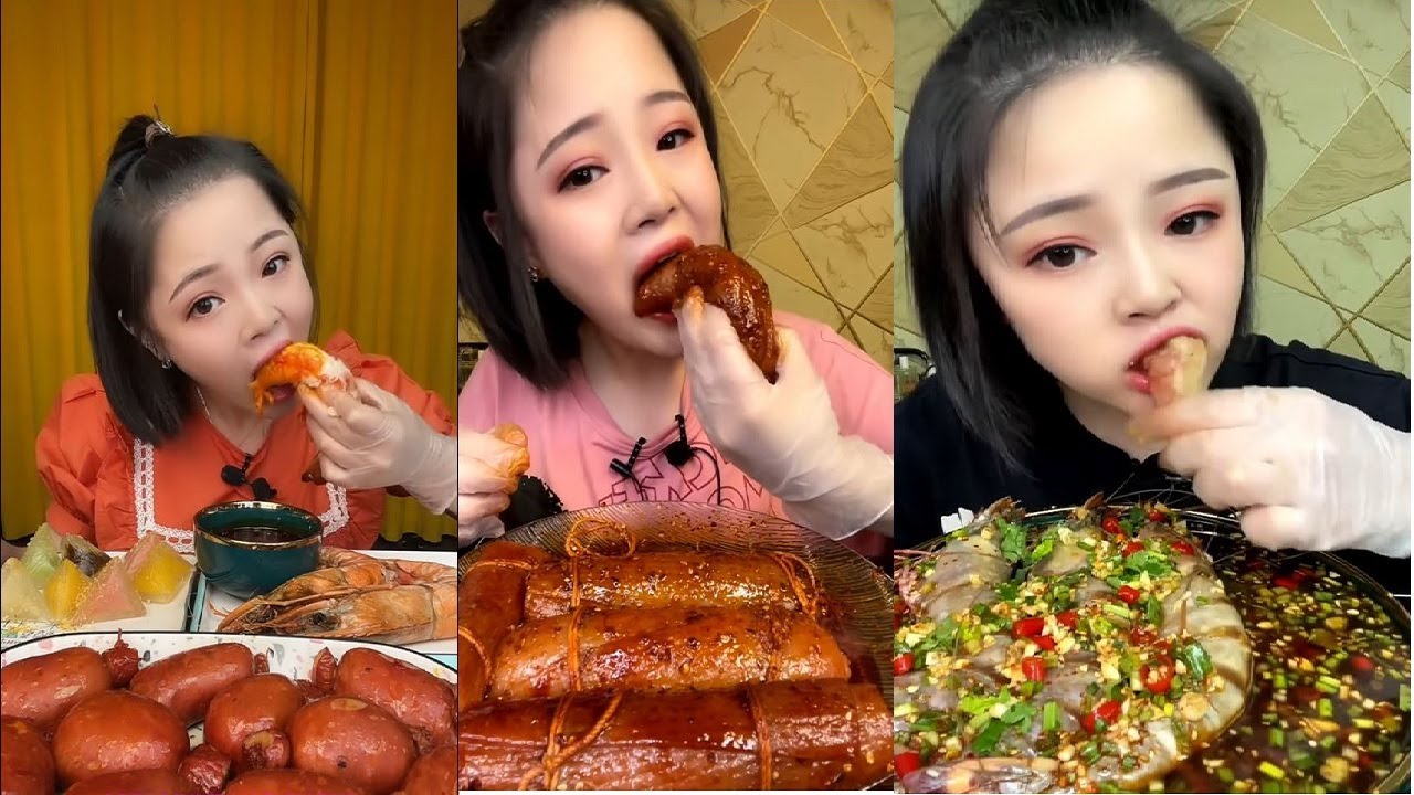 Chinese people eating - Street food - 
