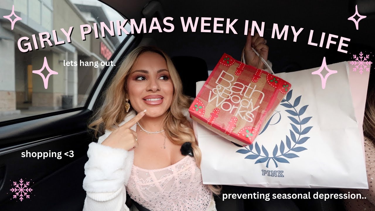 WEEKEND IN MY LIFE 🎀 Getting Into the Pinkmas Spirit! Shopping, Ornament Decorating &  Pink Vibes