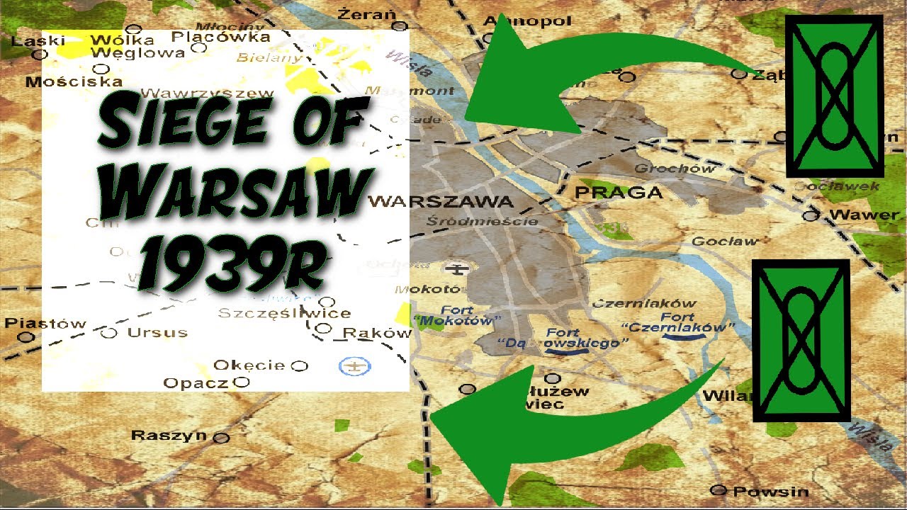 ⚔ Oblężenie Warszawy 08.09.1939r - 27.09.1939r - The Greatest Battles of History ⚔ Animated.