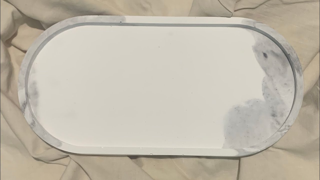 “Transforma Cemento en Arte: Bandeja efecto Marmolado DIY - ¡Impresiona a Todos!”