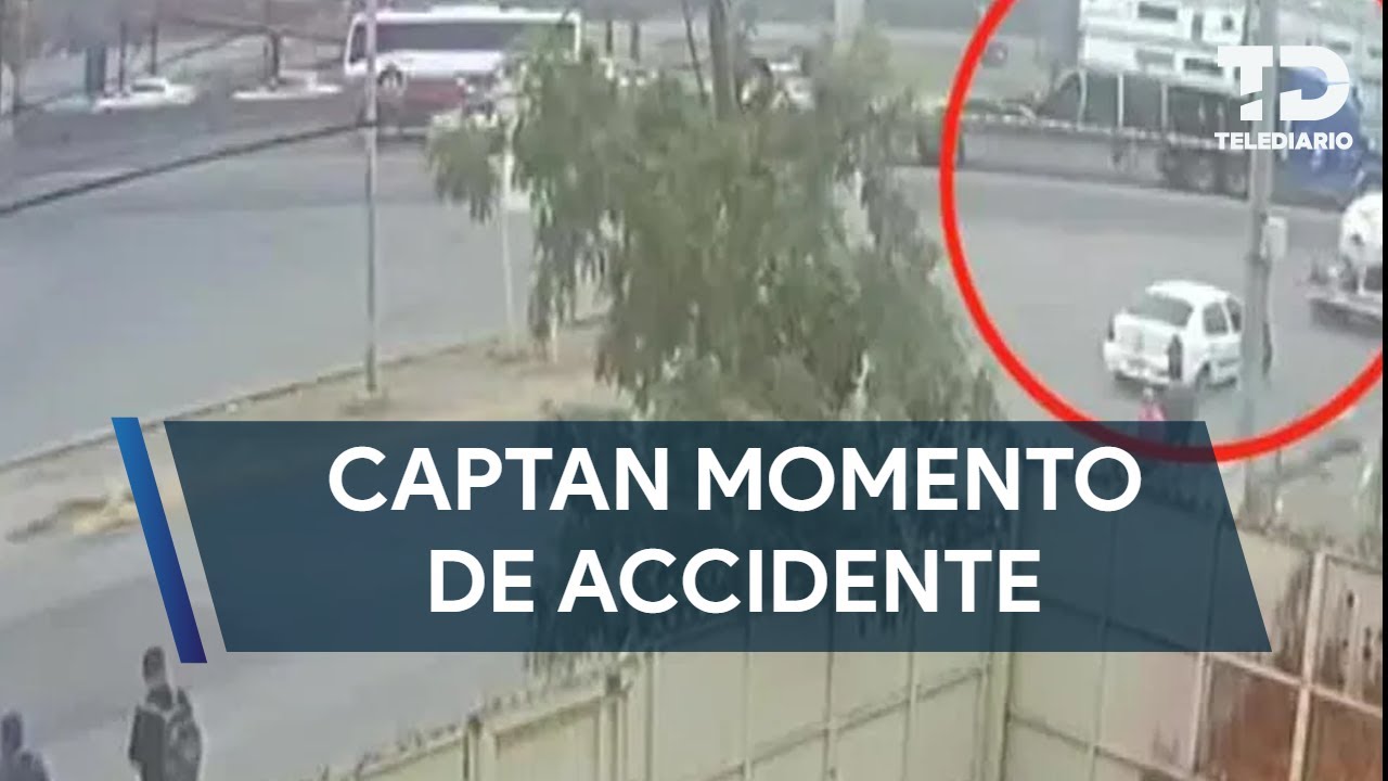 Así fue el momento en que trailero muere prensado por carga en Apodaca, Nuevo León