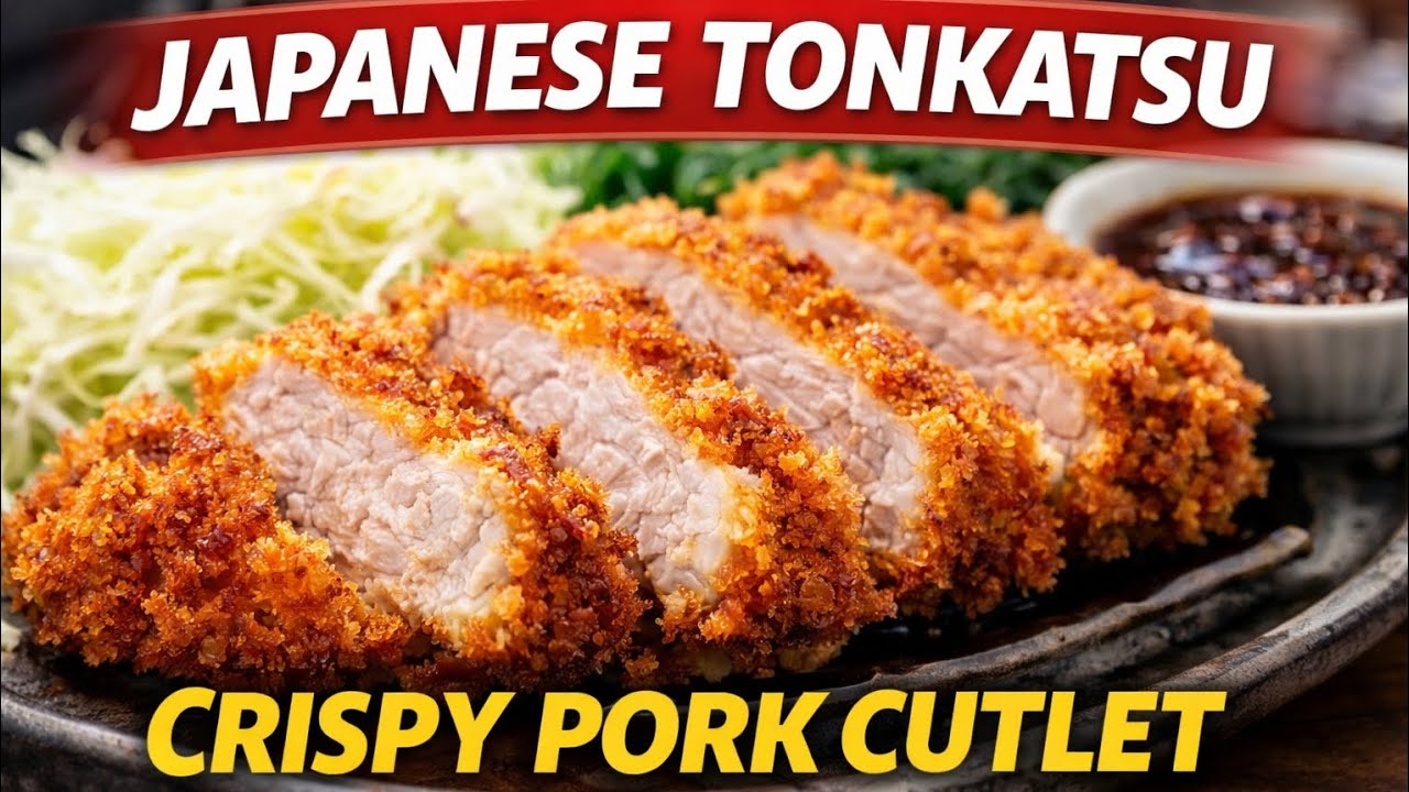 Ultra Crispy Japanese Pork Cutlet | Authentic Tonkatsu Recipe at Home @sumathissamayal 