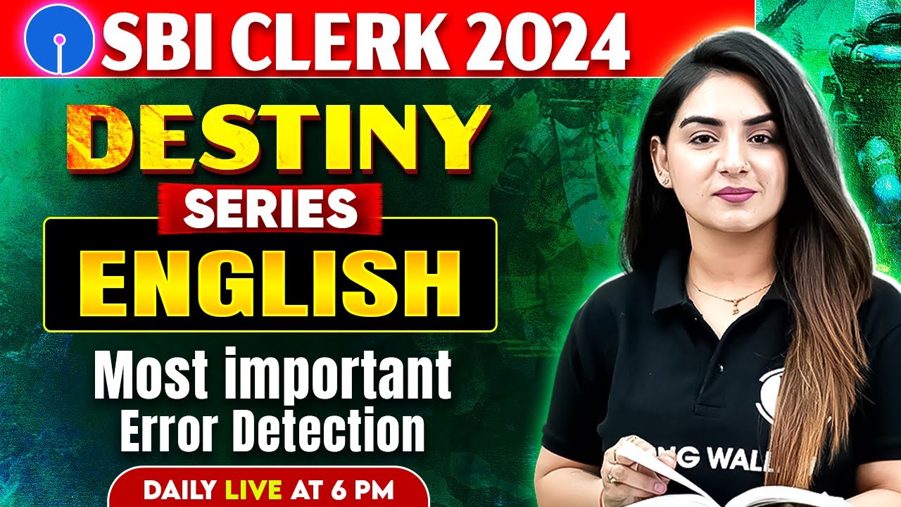 SBI PO & Clerk English 2025 | Error Detection for Bank Exams | by Anchal Ma'am
