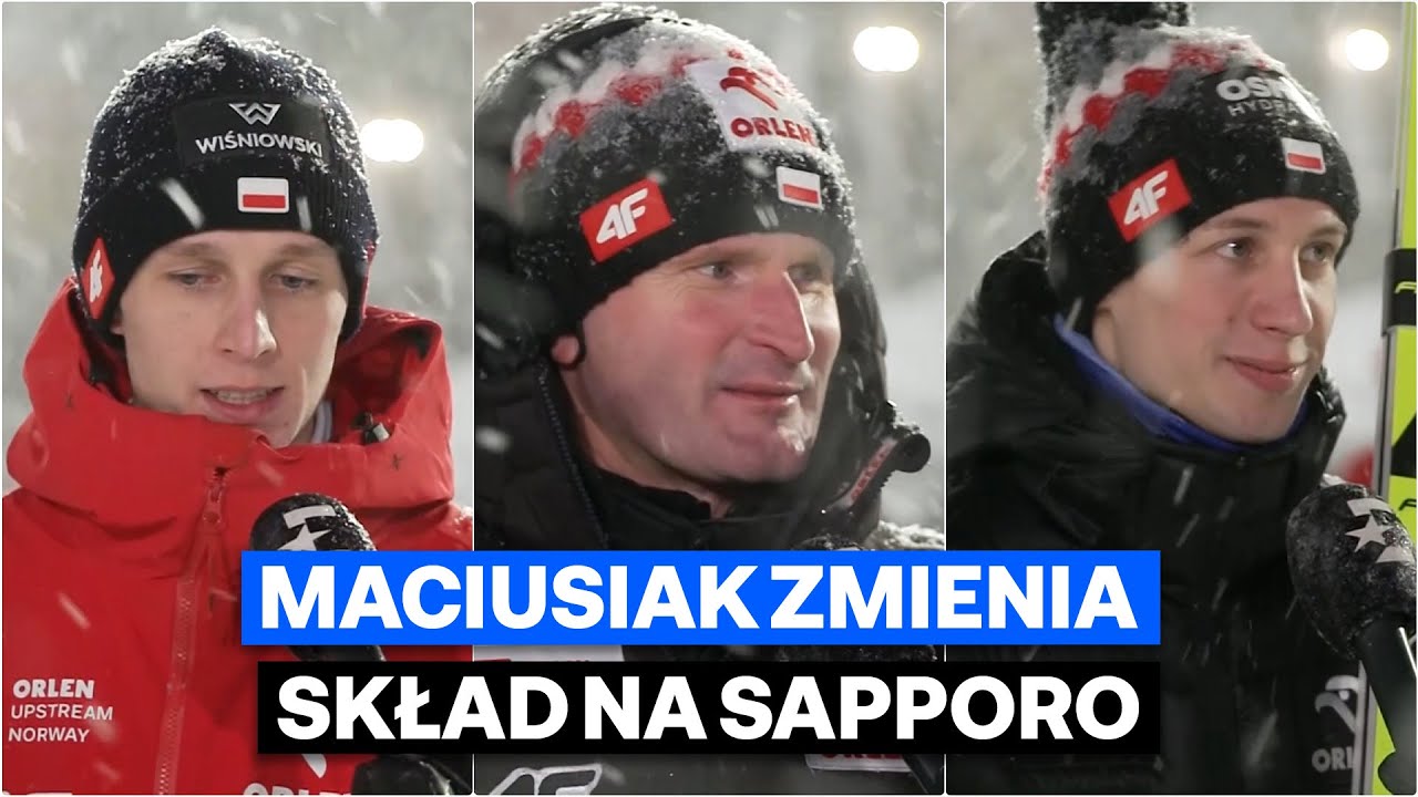 Dawid Kubacki, Kacper Tomasiak, Paweł Wąsek i Maciej Maciusiak po niedzielnym konkursie w Zakopanem