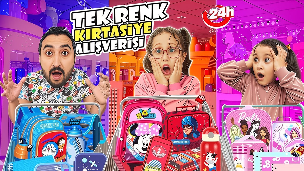 TEK RENK KIRTASİYE ALIŞVERİŞİ !! BAHAR BANU ALYA VE GÖKHAN !!