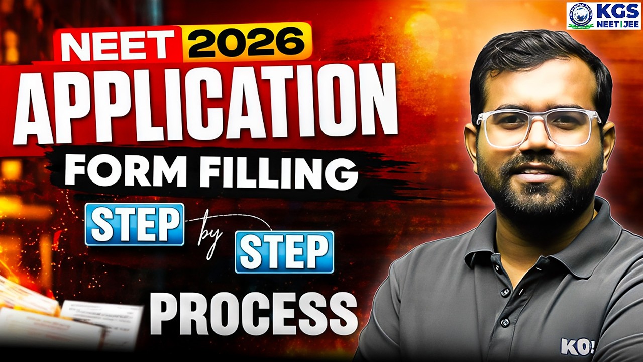 NEET Form Filling 2026 Step By Step | NEET 2026 Application Form 🚨 | KGS NEET