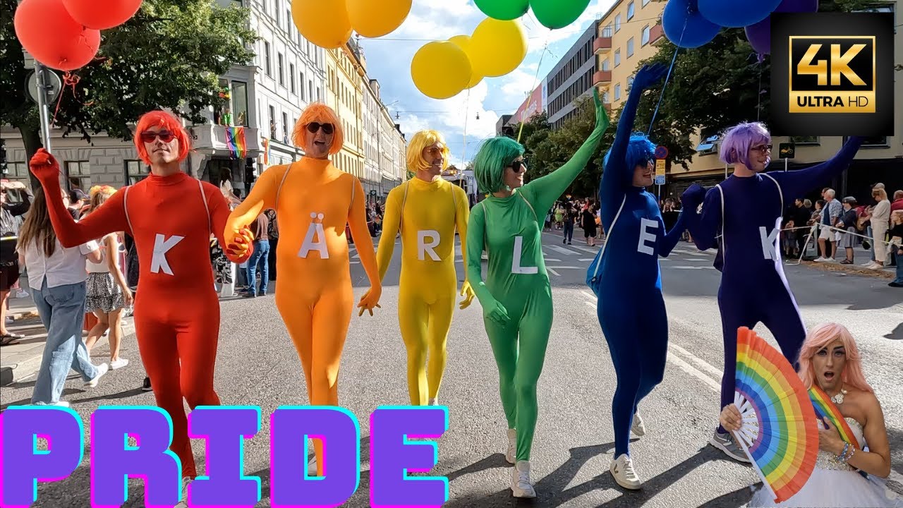 Stockholm PRIDE - LGBTQ parade SWEDEN 2022 (UNCUT) 4K