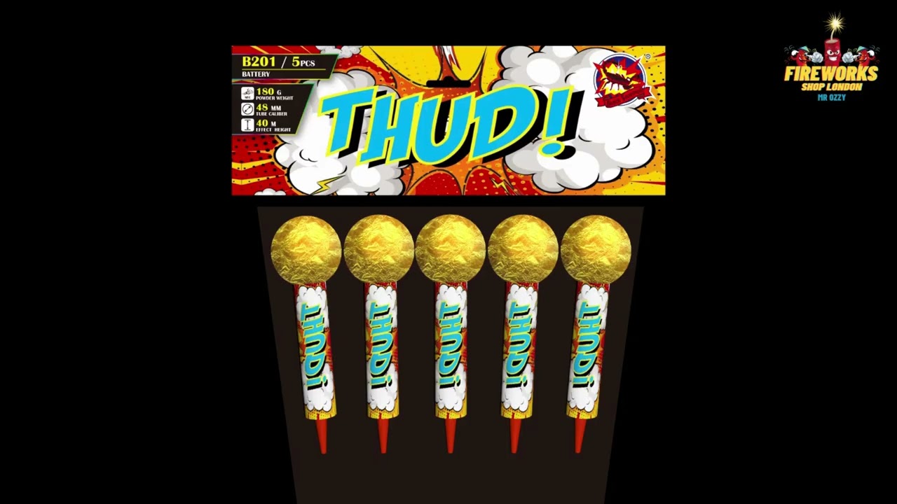 Thud | 5 Pack | Gemstone | Fireworkshoplondon
