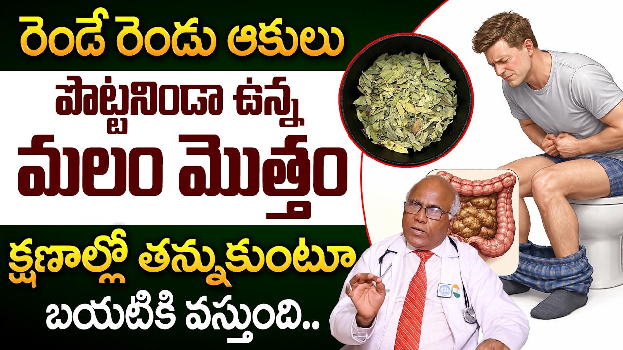 Dr CL Venkat Rao - రెండే రెండు ఆకులు మలం తన్నుకుంటూ బయటకి వచ్చేస్తుంది.! | Constipation | iDream