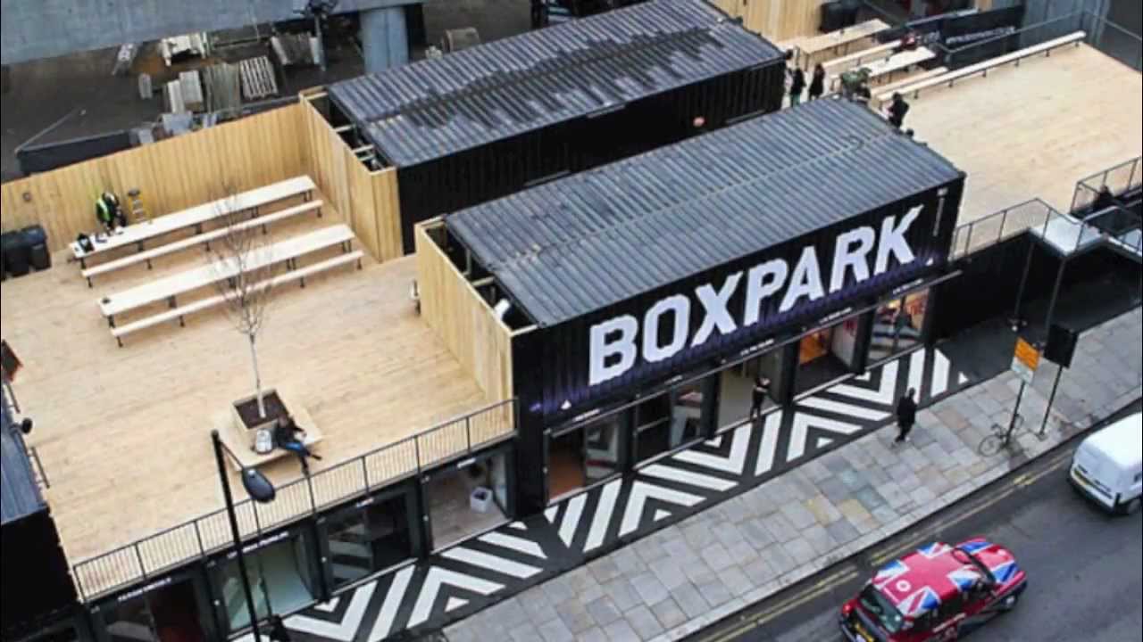 Prefab shipping container home boxpark shopping mall