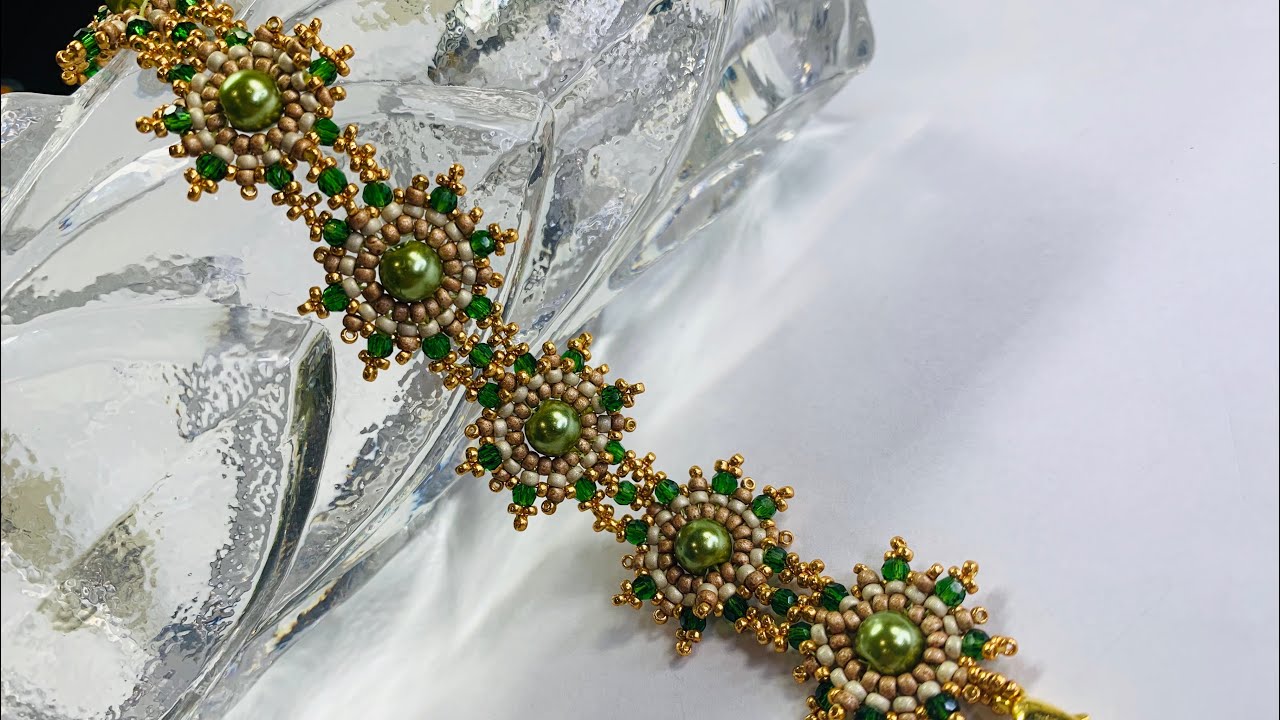 Queen Mary Bracelet 💎 #beadedbracelet #beadingtutorial #diy