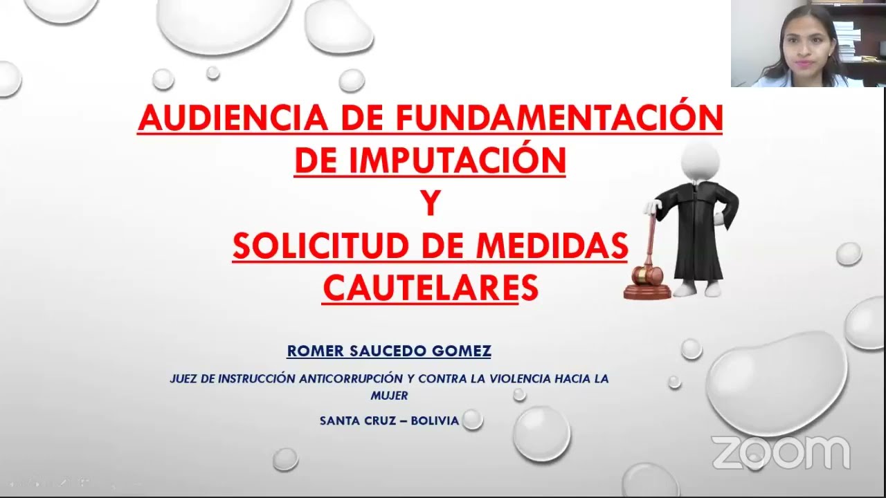Audiencia de fundamentación de imputación y solicitud de medidas cautelares