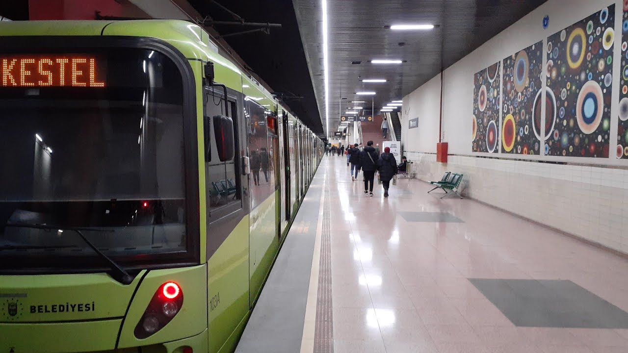 BursaRay | Merinos İstasyonu - Tren Geçişleri