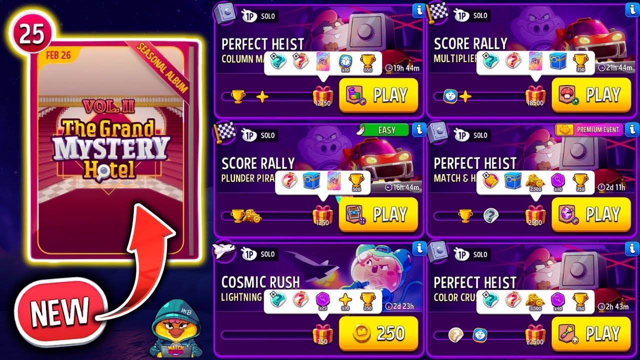 NEW SEASONAL ALBUM 🔥 x6 Solo: Column Mania, Mushrooms, Match & Hatch, Strike, Color Crush, Pirates