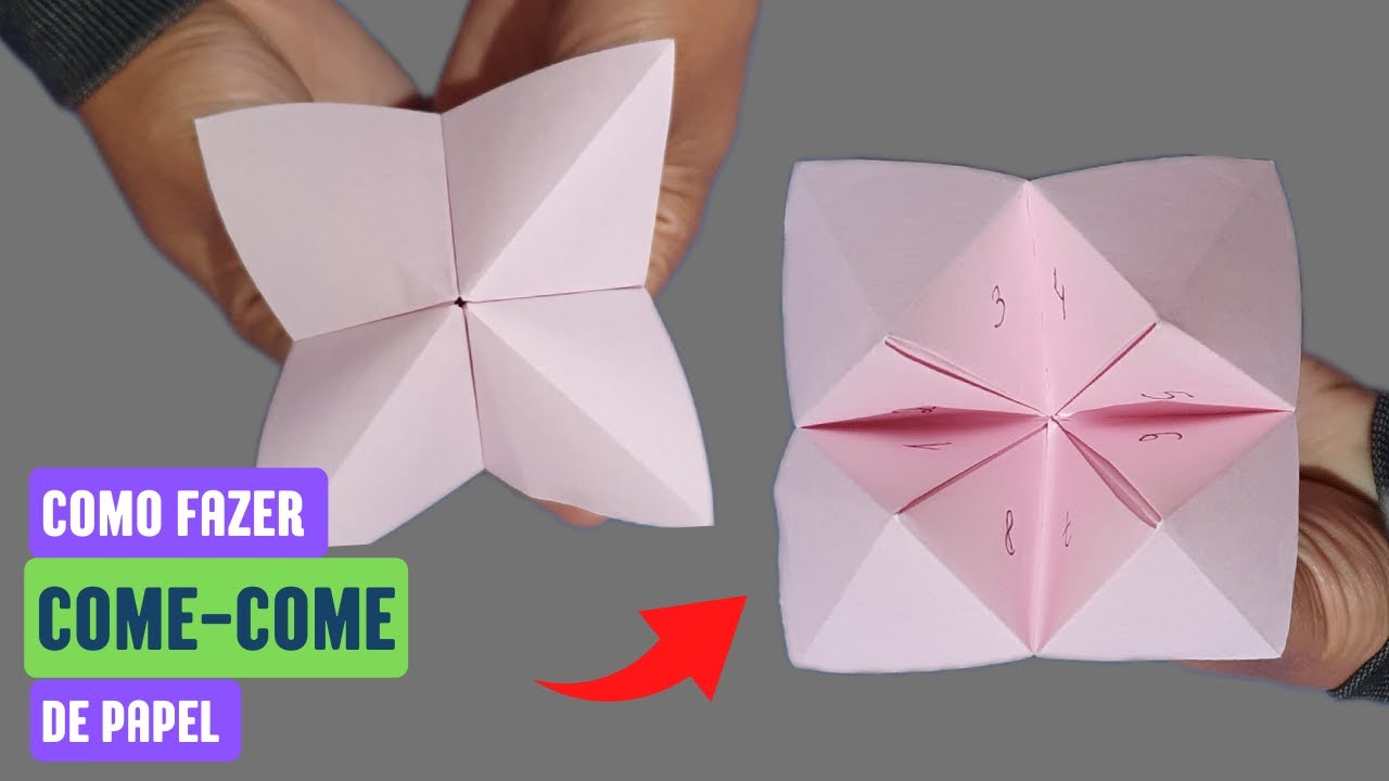 Como fazer COME-COME de Papel - Brinquedo de Origami