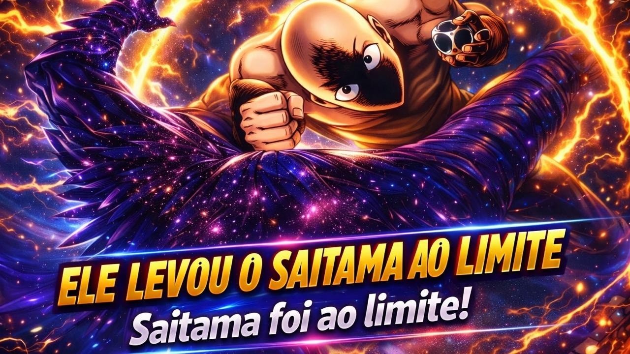 Garou Cósmico vs Saitama ao LIMITE — A Luta Mais Brutal de One Punch Man