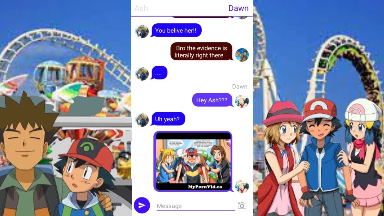 Ash and Brock Hangs out with Serena and Dawn!!