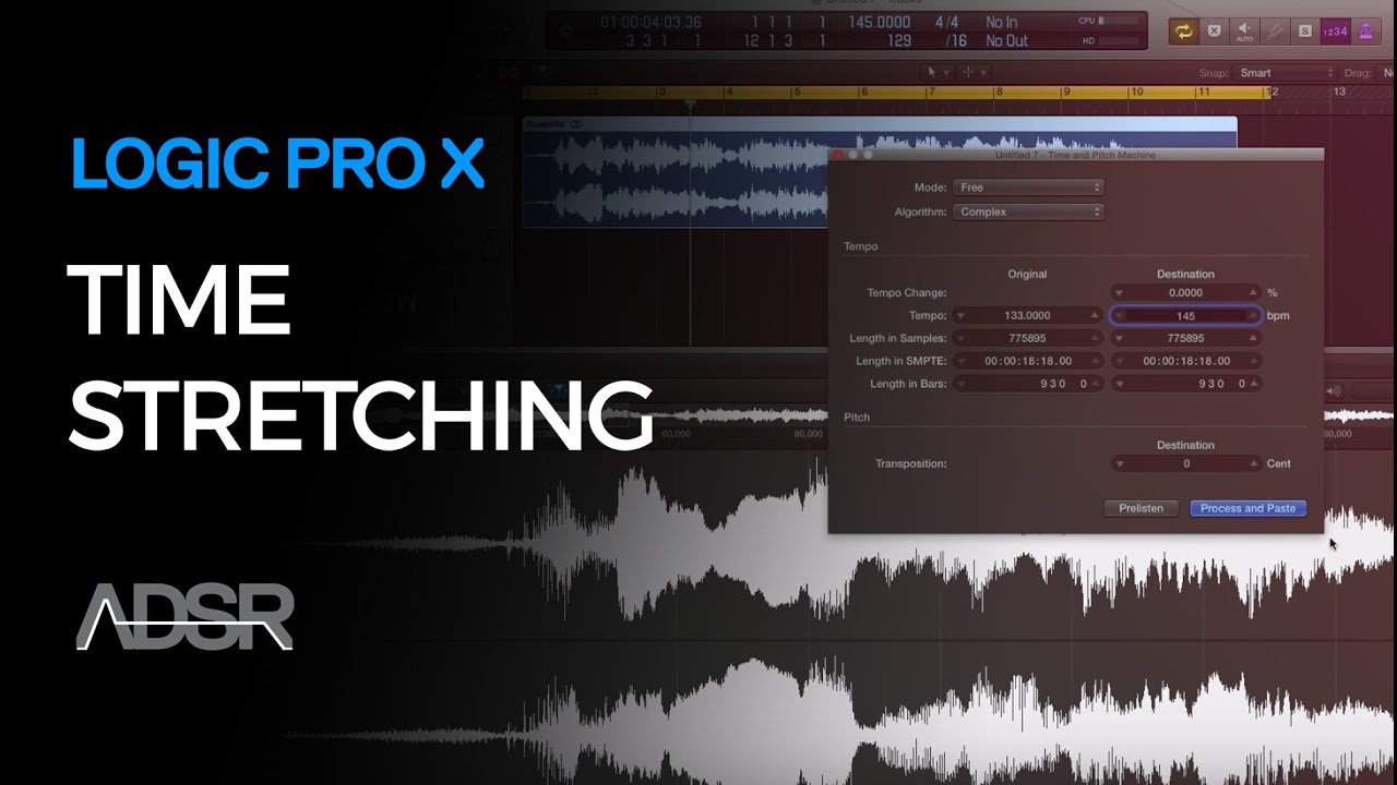 Time Stretching in Logic Pro X