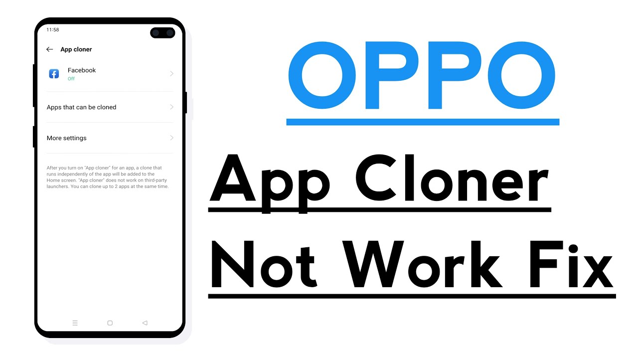 OPPO Phone App Cloner Not Working Problem Solve