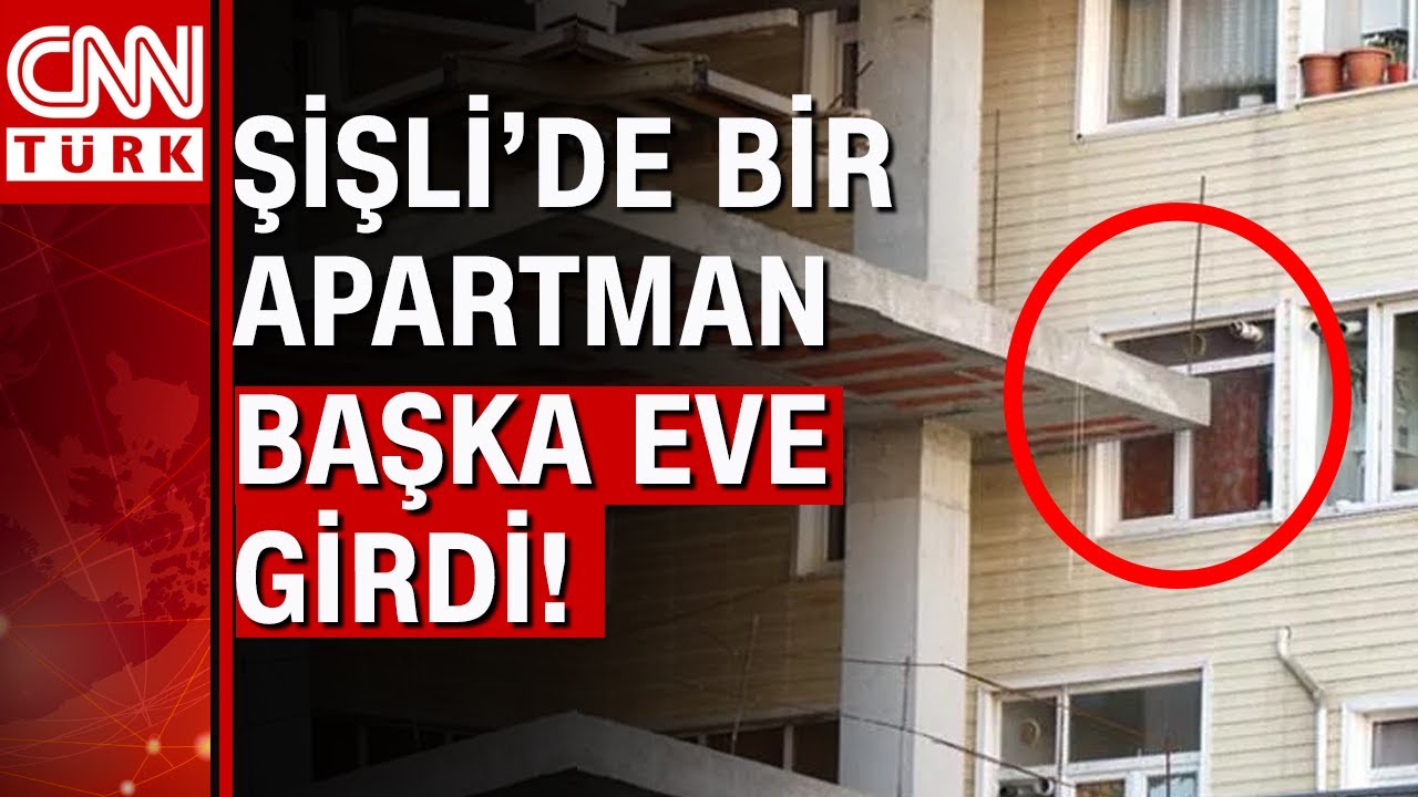 Yeni yapılan inşaat yan binanın dairesinden içeri giriyor! Görenleri şaşkına çeviren inşaat