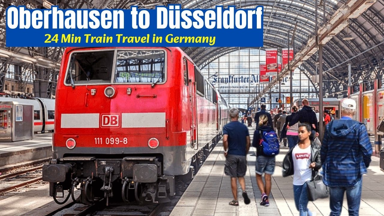 Train travel from Oberhausen to Düsseldorf Germany | Scenic Train Journey🚆4K HDR