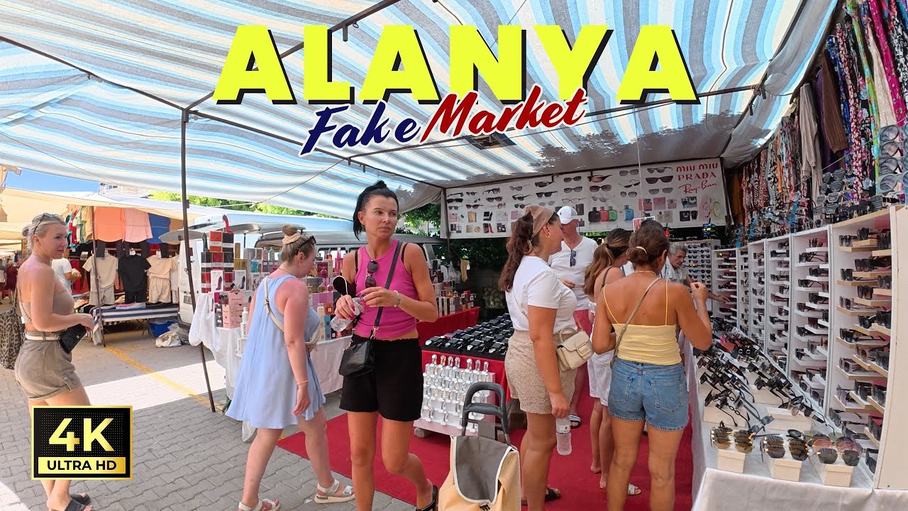 Alanya Mahmutlar Saturday Fake Market | Antalya Turkey | July 5, 2025 [4K HD/60 fps]